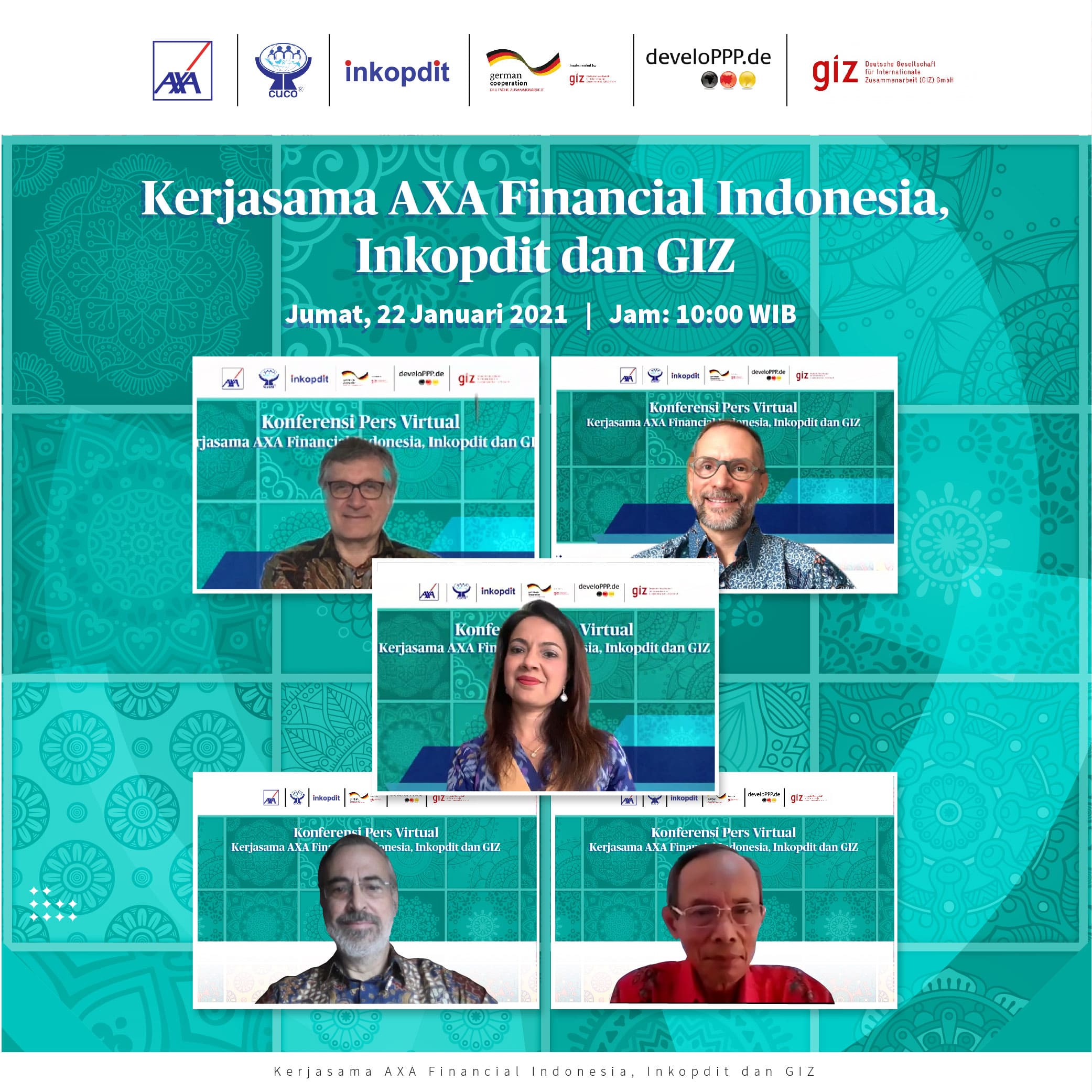 Melanjutkan Inisiatif terhadap Inklusi Keuangan, AXA Financial Indonesia Bermitra dengan GIZ dan Inkopdit Sediakan Asuransi Mikro Formal untuk Koperasi